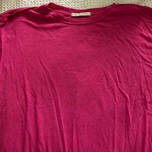 Pink cotton free people short sleeve